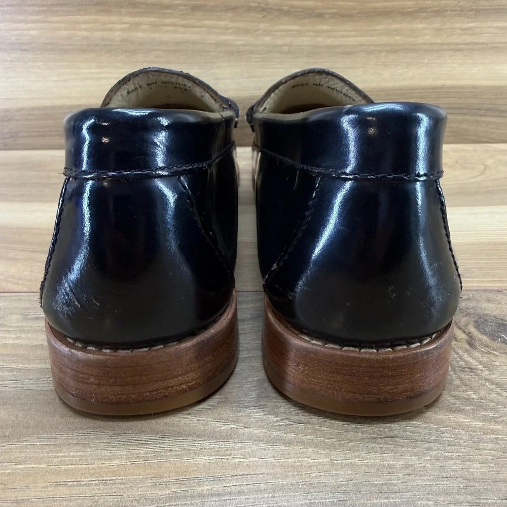 Weejuns GH Bass Whitney Penny Loafers Womens 9 M Black Patent Leather
